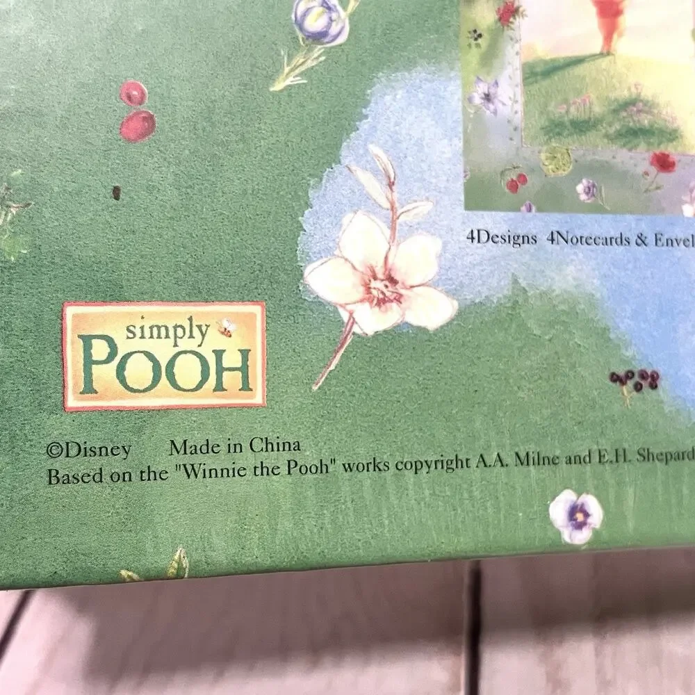 Disney Winnie The Pooh Stationary Gift Box with Envelopes Stickers Pencil Sealed